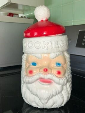 VTG  Empire blow mold Santa cookie jar